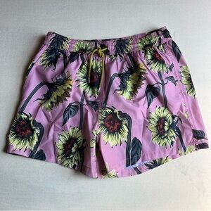 Paul Smith sunflower print pink swim trunks